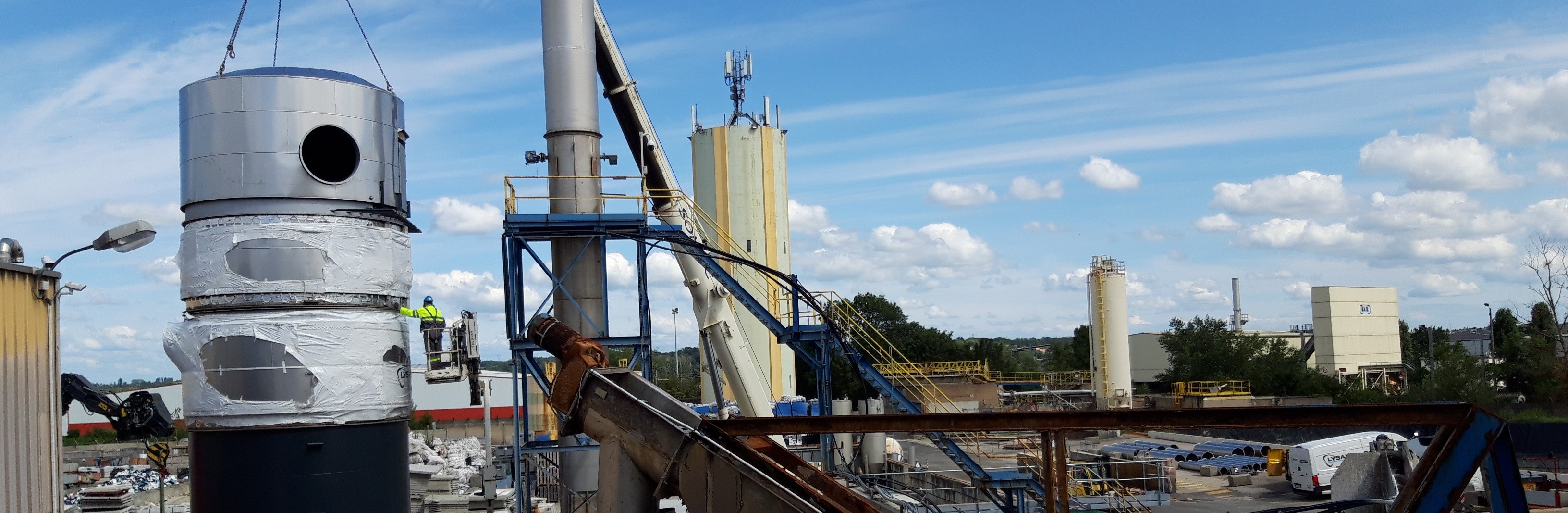 Replacement of the dust collector on the RCX site in Villefranche